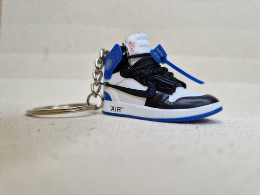 AJ1 X Off-White Mini Key Chain - Blue