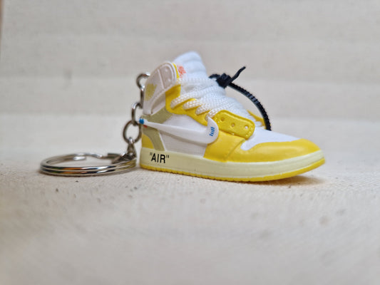 AJ1 X Off-White Mini Key Chain - Yellow