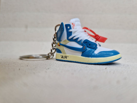 AJ1 X Off-White Mini Key Chain - Light Blue